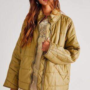 Olive Quilted Jacket